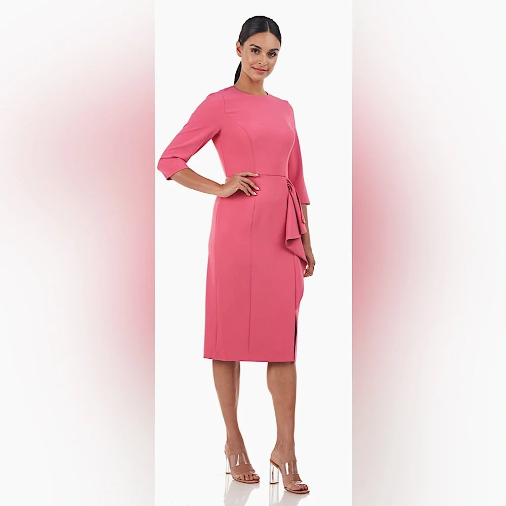 Kay Unger NWT Desert Rose 3/4 Sleeve Loretta Dress **Size 8** 🌸🌸 - Picture 2 of 10